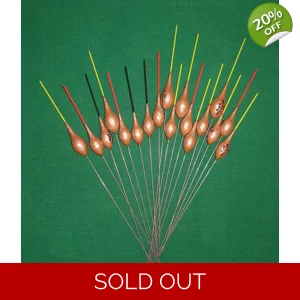 'MATCH RANGE' CLEARANCE x 18 Pole Floats (SRG031)